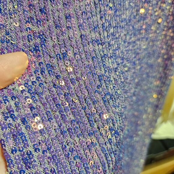 Intimately Free People Gold Rush Lilac Iridescent Mini Slip Dress Size Small - Picture 9 of 11